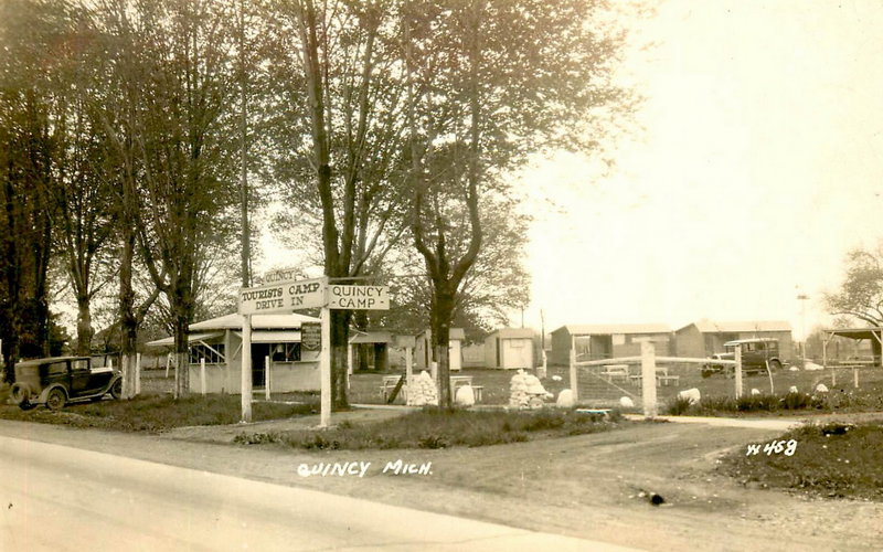 Quincy Camp (Quincy Tourist Camp) - Vintage Postcard (newer photo)